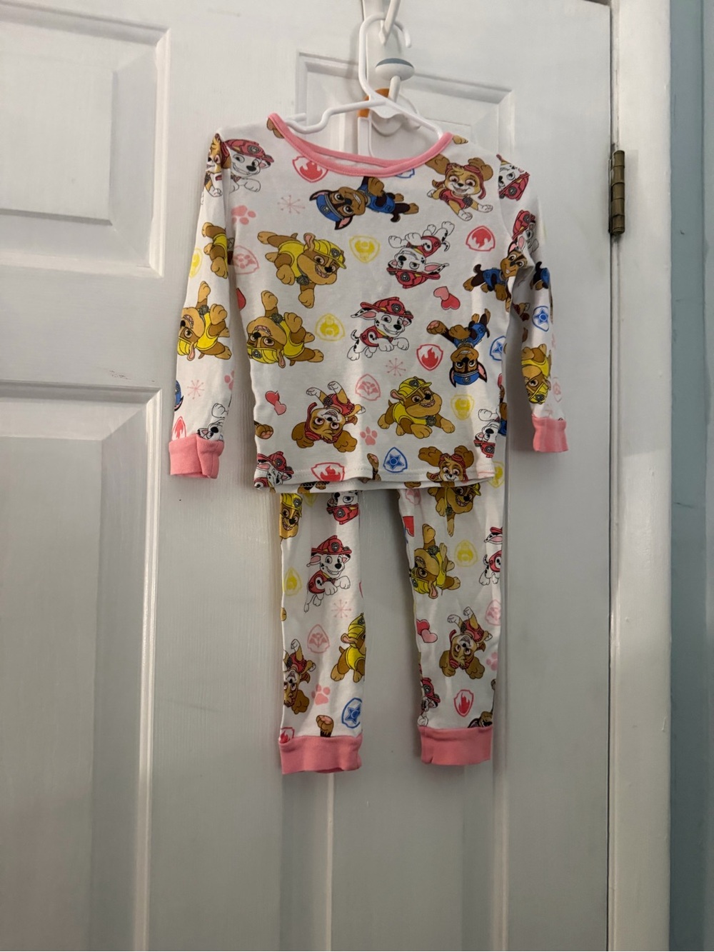 Paw Patrol Girls 4T Pajama Set Skye Everest Marshall Rubble Cotton PJs